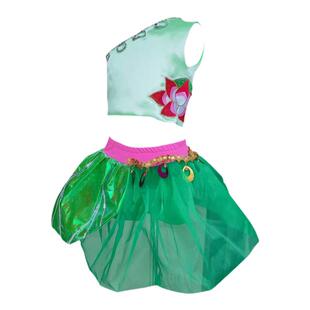 儿童小荷风采端午采莲舞蹈服女童蓬蓬纱裙幼儿公主裙荷花表演服装