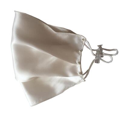 春夏100%桑蚕丝口罩真丝防晒护肤口罩钉珠薄款透气舒服遮阳面罩