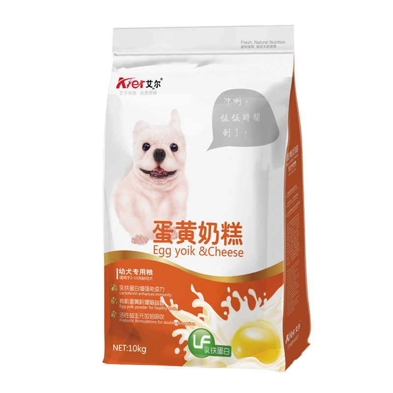 艾尔犬粮通用型离乳期蛋黄奶糕