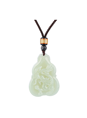 和田玉龙霸天下吊坠男女款