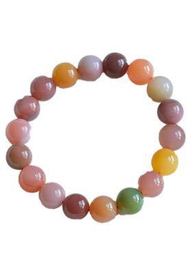 天然冰透盐源玛瑙手链女姐妹礼物