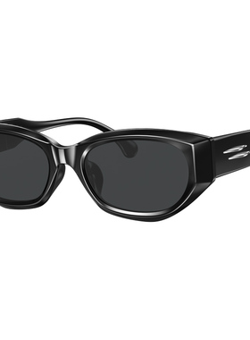 派丽蒙猫眼茶色墨镜女2026复古大脸偏光防紫外线可配近视男74019