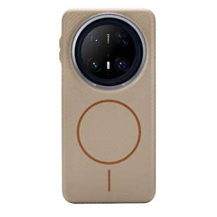 细磁凯夫拉纹适用华为Mate80Pro手机壳磁吸轻薄防摔碳纤维保护套