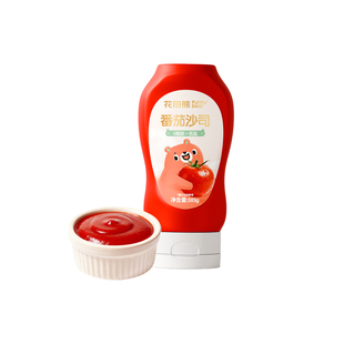 2件9折】花田熊儿童番茄酱沙司寿司意面吐司蘸酱水果沙拉酱料385g