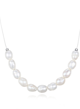 舞憩深海泡沫珍珠项链女锁骨链