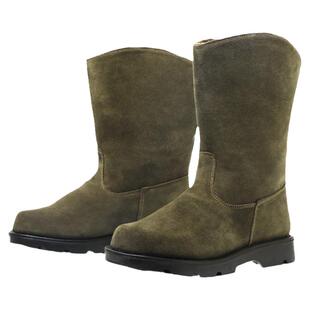 冬季抗寒高筒骑行靴真皮保暖蒙古马靴男皮毛一体雪地靴户外羊毛靴