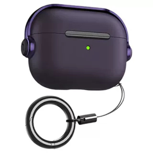 适用苹果耳机保护套airpods4四代保护壳airpodpro3三代耳机壳airpodspro2耳机套airpods外壳全包一体手机支架