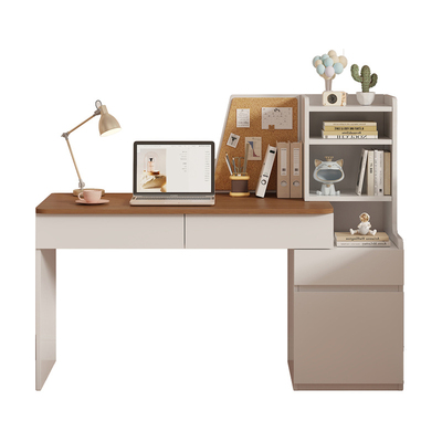 实木伸缩书桌带抽屉卧室电脑桌