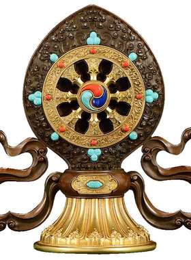 家用藏村铜镀金雕花桌面摆件