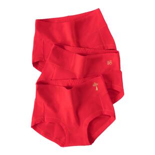 顶瓜瓜本命年红色好运内裤男女结婚底裤衩顶呱呱中国红短裤中高腰