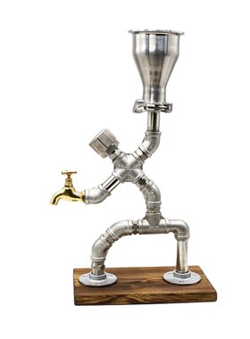 水管机器人造型五金倒酒神器摆件
