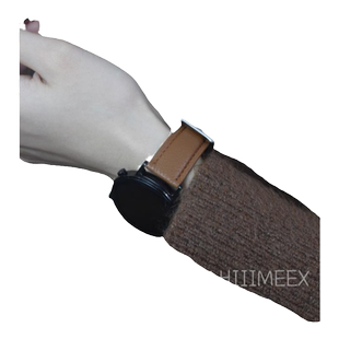 HIIIMEEX新款真皮小羊皮适用华为gt3表带gt2手表带真皮保时捷ecg版watch3pro智能手表gs3pro荣耀magic2男女2e