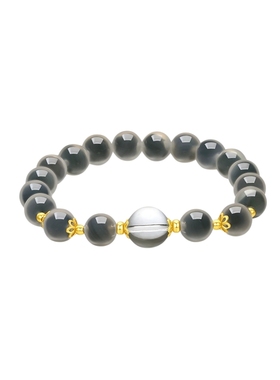 周六福S925银玉髓手串女