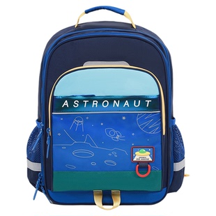 江博士智能护脊减负书包女小学生一到三年级男孩儿童轻便双肩背包