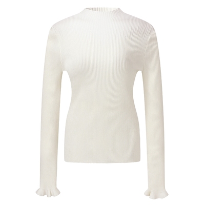 歌莉娅秋冬半高领修身针织衫上衣