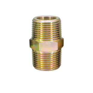 高压液压油管过渡对丝/英制外丝直通A型平口1/2/3/4/6分寸管接头