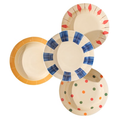 川岛屋釉下彩菜盘子高颜值餐具