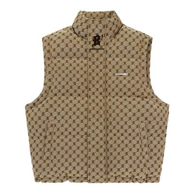 BJHG冬季复古老钱风羽绒马甲