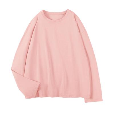 班尼路长袖t恤女春秋新款2025圆领打底衫纯棉小个子内搭正肩上衣H