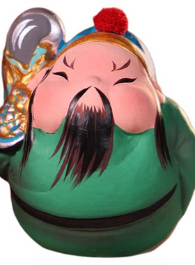 吉兔坊北京文创关羽庙关圣帝君手办摆件关公桌面摆件祝福招财开业