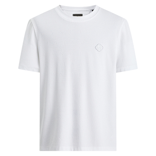 【肌理感/长绒棉】Mangano曼加龙烫钻时尚满版短袖夏季圆领T恤男