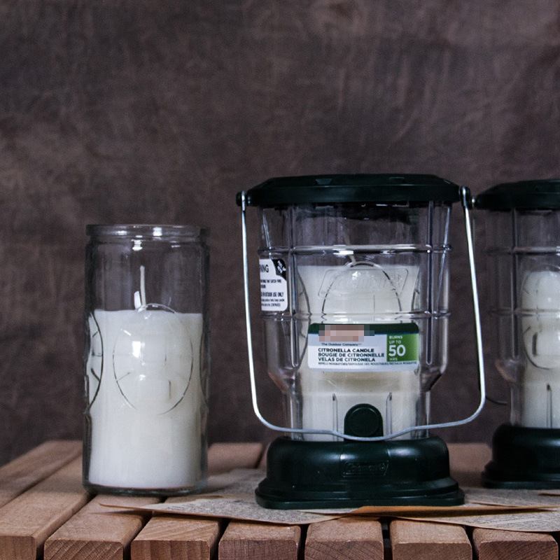 coleman香茅香薰蜡烛露营氛围替换芯玻璃瓶灯蜡烛灯营地蜡烛芯