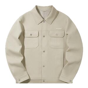 【海澜之家】山不在高提花肌理工装外套