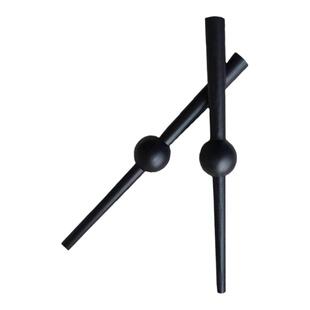 实木黑色贝达柜脚加高茶几腿电视柜腿书桌腿改装玄关腿球形书桌腿