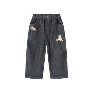 【莱赛尔】TeenieWeenie Kids小熊童装26年秋款男女宝萝卜牛仔裤