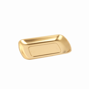 不锈钢韩式餐桌吐骨碟长方形吐骨盘家用垃圾渣盘创意碟子食品级