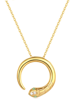 壹心原创设计小众吊坠项链纯银