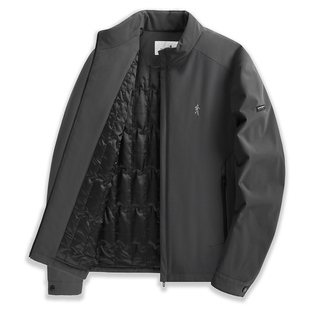 【夹棉】与狼共舞立领夹克男2025秋冬新款户外4级防水保暖厚外套