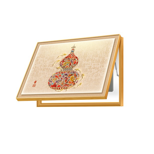 2025新款葫芦电表箱装饰画九鱼聚财免打孔餐厅电闸箱装饰遮挡挂画