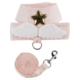 幼猫天使翅膀猫咪牵引绳背心式牵引带狗狗外出牵引防挣脱宠物用品