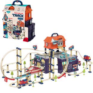 小火车轨道车玩具电动过山车高铁列车儿童玩具男孩子5汽车3一6岁8