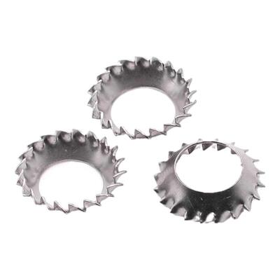 锯齿锁紧垫圈外齿锥形304不锈钢