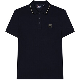FILA 斐乐翻领短袖菁英POLO衫男夏季新款商务休闲通勤运动T恤上衣