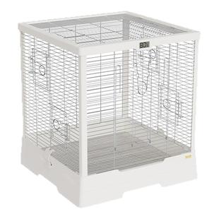 优嗖480顶框不锈钢304豪华方形鸟笼鹦鹉笼虎皮牡丹玄鸟笼横丝升级