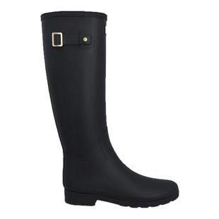 HUNTER女Refined防水雨靴时尚哑光金色扣轻奢精致高筒长靴