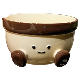 可爱胖胖脚丫陶瓷碗高颜值釉下彩家用一人食泡面碗螺蛳粉碗大容量