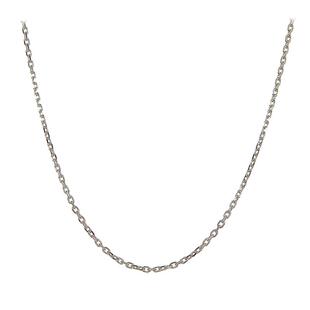 925纯银链子镀白金项链O字链十字链单链裸链锁骨链加粗加长毛衣链