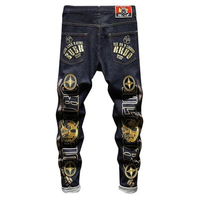 陈冠希痞帅牛仔裤修身小直筒