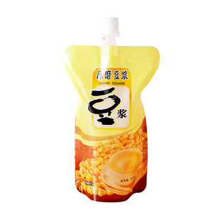 一次性食品级耐高温豆浆袋自立式250至300ml容量大便携自立包装袋