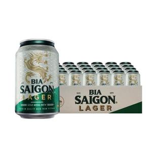越南西贡拉格啤酒330ml精酿进口啤酒整箱原装清爽麦芽大麦啤酒