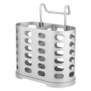 筷子置物架筷篓筷笼筷子收纳太空铝厨房家用多功能免打孔壁挂式