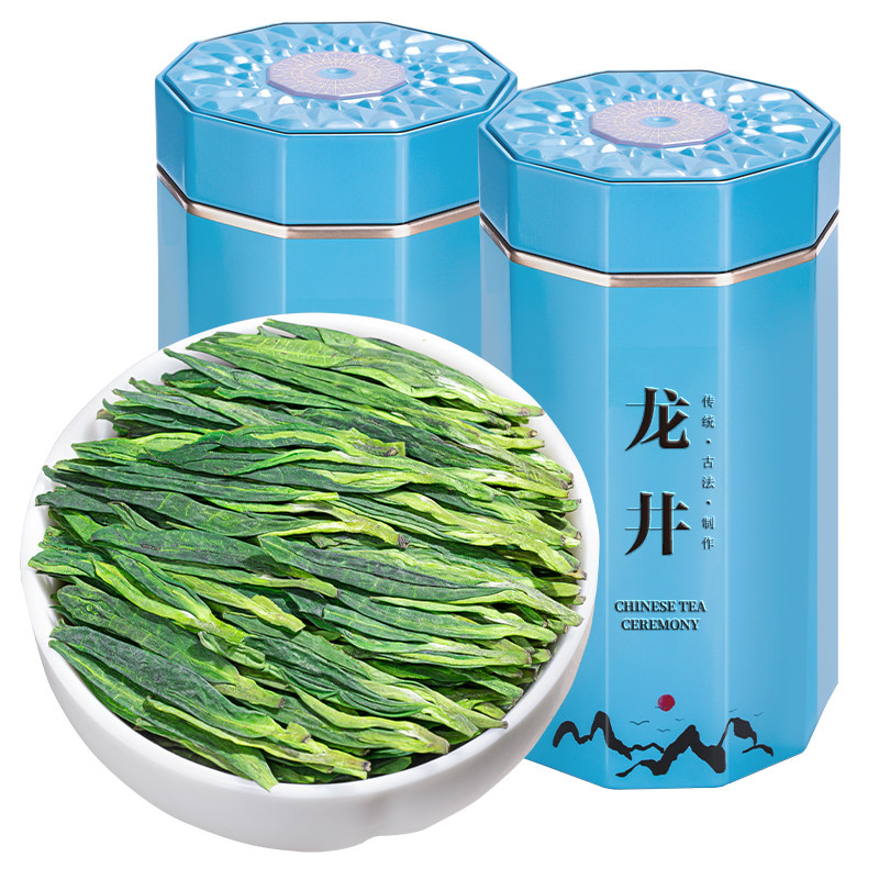正宗杭州原产绿版龙井特级明前绿茶豆香型春茶散装罐装茶叶