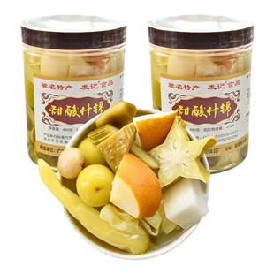 广西酸野酸嘢 发记 甜酸什锦480g*2瓶酸李子刀豆萝卜玉林城隍酸料