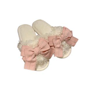 细细条 趣味情侣包头毛毛鞋防滑家用保暖冬季卡通青蛙棉拖鞋男女