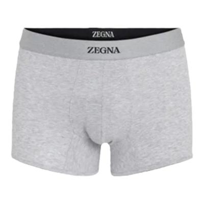 ZEGNA杰尼亚麻灰色短裤