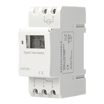 导轨式时控开关全自动断电微电脑时间控制器220V路灯广告牌定时器